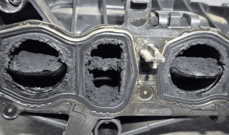 Verklebte Drallklappen durch AGR-Ablagerungen